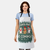 Miauw-y Kerst Verrukking: Feestelijke Katten Colle Schort (Gedragen)