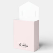 Miauw Zwart Kat Gezicht Roze Meisje Verjaardag Bedankdoosjes (Geopend)