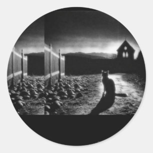 miauwen bij nachtelijke Sticker