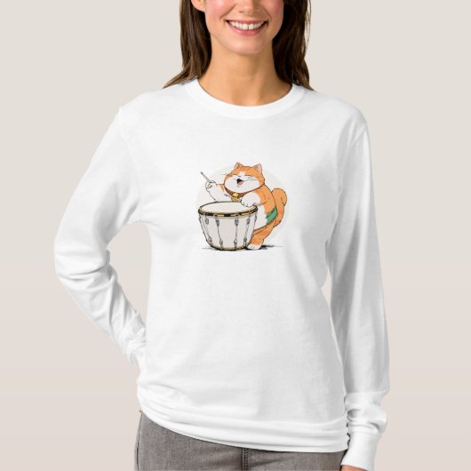 Miauwen en Melodieën T-shirt (Voorkant)
