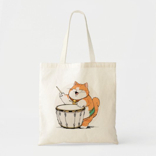 Miauwen en Melodieën Tote Bag (Voorkant)