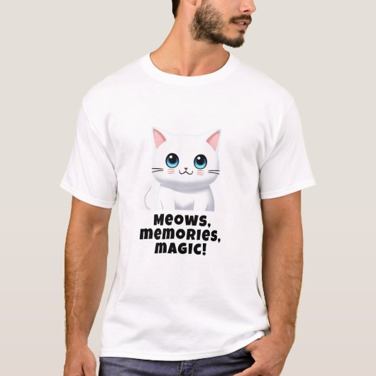 Miauwen, herinneringen, magie! T-Shirt (Voorkant)