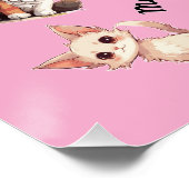 Miauwpatroon van katten perfect poster (Hoek)