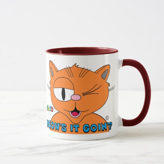 Miauwt het goed? Cartoon Kat Señor Gato Mok (Rechts)