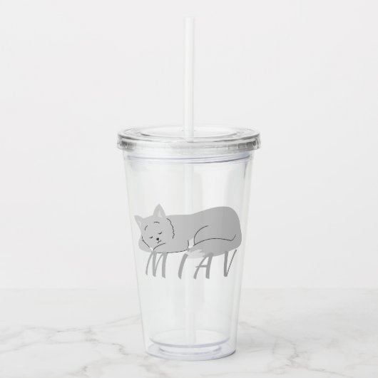 MIAV | EEN SOFT ONTWERP ACRYL DRINKBEKER (Voorkant)