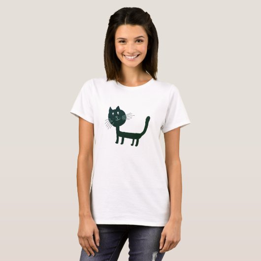 Miawo Schattigee kat Vrouwen Flowy T-shirt (Voorkant volledig)