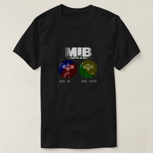 MIB - Monkeys In Balls  T-shirt (Design voorkant)