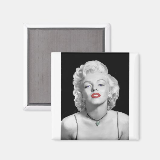 MIC01BWRD-V3 Kijk of Love Emerald Heart.tif Magneet (Voorkant / Achterkant)