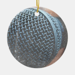 mic close-up foto grunge overlay kleurenmuziek keramisch ornament