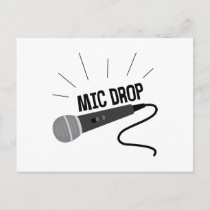 Mic Drop Briefkaart