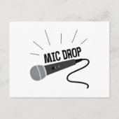 Mic Drop Briefkaart (Voorkant)