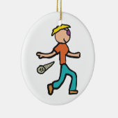 Mic Drop Keramisch Ornament (Rechts)