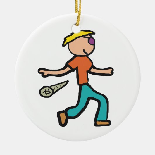 Mic Drop Keramisch Ornament (Voorkant)
