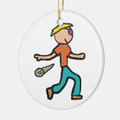 Mic Drop Keramisch Ornament (Links)