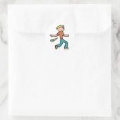 Mic Drop Ronde Sticker (Tas)