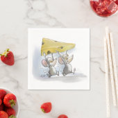 Mic en Mac die de kaas binnenhalen Servet (Insitu)