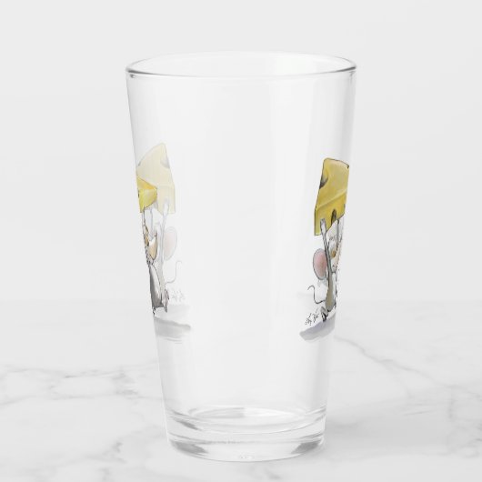 Mic en Mac die het kaasglas binnenhalen Glas (Links)