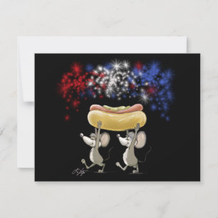 Mic en Mac's 4 juli avond picknick uitnodigingen