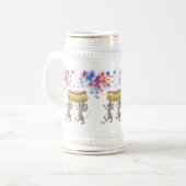 Mic en Mac's 4e van juli... picknick Stein Bierpul (Voorkant links)