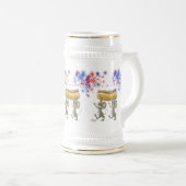 Mic en Mac's 4e van juli... picknick Stein Bierpul (Voorkant rechts)