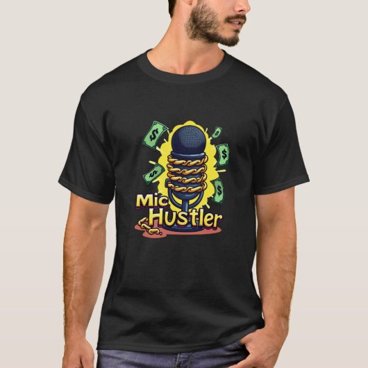 Mic Hustler T-shirt (Voorkant)
