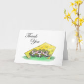 Mic, MAC en het Feest van Moe van Thanksgiving Kaart (Gele Bloem)