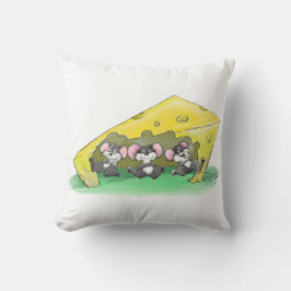 Mic, Mac en Moe's Feast of Thanksgiving Art Kussen