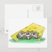 Mic, Mac en Moe's Feest van Dankbaarheid Kunst Feestdagenkaart (Voorkant / Achterkant)