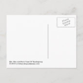 Mic, Mac en Moe's Feest van Dankbaarheid Kunst Feestdagenkaart (Achterkant)