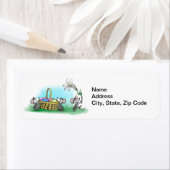 Mic, Mac en Moe's Happy Easter Etiket (Insitu)