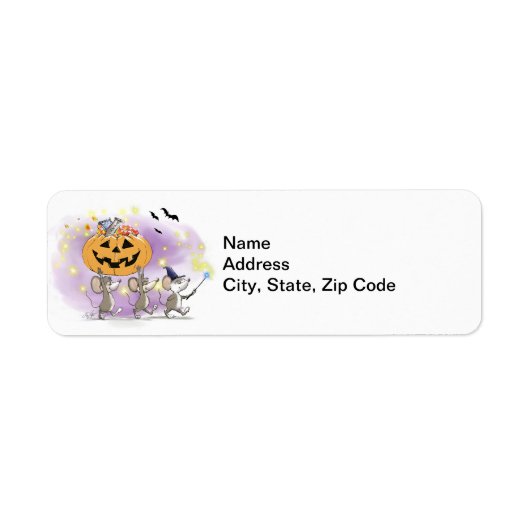Mic, Mac en Moe's Happy Halloween Etiket (Voorkant)
