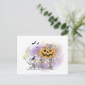 Mic, Mac en Moe's Happy Halloween Feestdagenkaart (Staand voorkant)