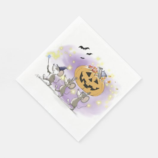 Mic, Mac en Moe's Happy Halloween Servet (Hoek)