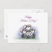 Mic, Mac en Moe's Happy Moederdag Feestdagenkaart (Voorkant / Achterkant)