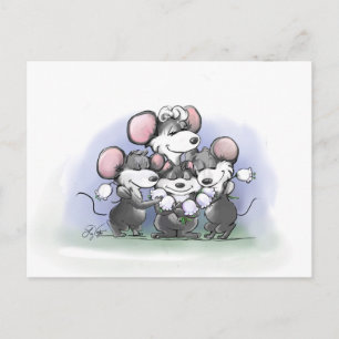 Mic, Mac en Moe's Happy Moederdag Illustratie Feestdagenkaart