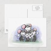 Mic, Mac en Moe's Happy Moederdag Illustratie Feestdagenkaart (Voorkant / Achterkant)