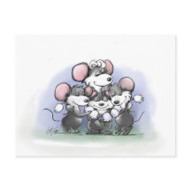 Mic, Mac en Moe's Happy Moederdag Illustratie