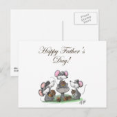 Mic, Mac en Moe's Happy Vaderdag Feestdagenkaart (Voorkant / Achterkant)