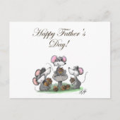 Mic, Mac en Moe's Happy Vaderdag Feestdagenkaart (Voorkant)