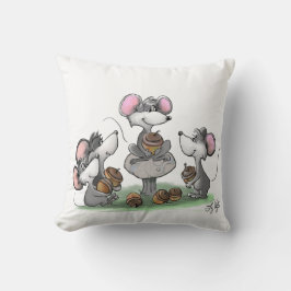 Mic, Mac en Moe's Happy Vaderdag Illustratie Kussen