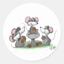 Mic, Mac en Moe's Happy Vaderdag Ronde Sticker