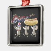 Mic, Mac en Moe's vierde van juli picknick Metalen Ornament (Links)