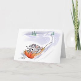 Mic, Mac en Moe's Winter Holiday Landscape Kaart