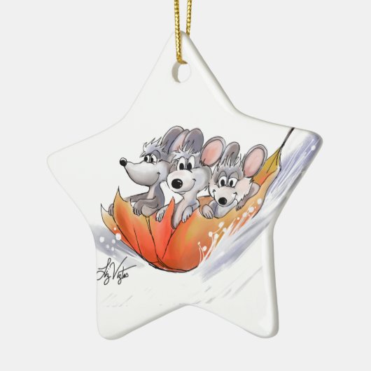 Mic, Mac en Moe's Winter Holiday Star Ornament (Links)