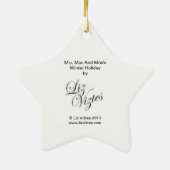 Mic, Mac en Moe's Winter Holiday Star Ornament (Achterkant)
