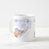 Mic, Mac en Moe's wintervakantie landschap Mok (Voorkant links)