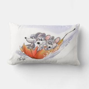 Mic, Mac en Moe's wintervakantie lumbale kussen