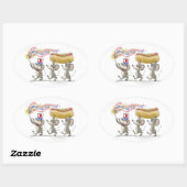 Mic, Mac & Moe's Happy 4 juli Sticker (Vel)