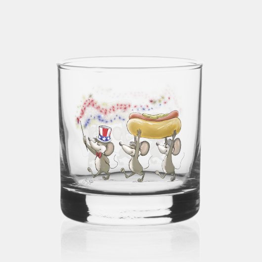 Mic, Mac & Moe's Happy van 4 juli Whisky Glas (Achterkant)