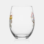 Mic, Mac & Moe's Happy van 4 juli Wijnglas Zonder Voet (Links)